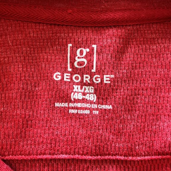 Men's Red Long Sleeve Shirt - Picture 2 of 2